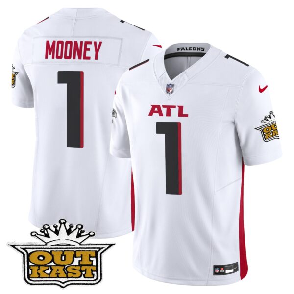 Outkast x Atlanta Falcons 2024 Vapor Limited Jersey – All Stitched – White – Darnell Mooney Jersey