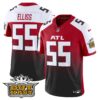Outkast x Atlanta Falcons 2024 Vapor Limited Jersey – All Stitched – Red Alternate – Kaden Elliss Jersey