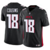 Men’s Atlanta Falcons #18 Kirk Cousins Black 2023 F.U.S.E. Vapor Untouchable Limited Football Stitched Jersey