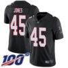 Nike Falcons #45 Deion Jones Black Alternate Men’s Stitched NFL 100th Season Vapor Limited Jersey