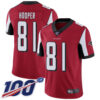 Nike Falcons #81 Austin Hooper Red Team Color Men’s Stitched NFL 100th Season Vapor Limited Jersey