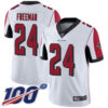 Nike Falcons #24 Devonta Freeman White Men’s Stitched NFL 100th Season Vapor Limited Jersey