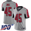 Nike Falcons #45 Deion Jones Silver Men’s Stitched NFL Limited Inverted Legend 100th Season Jersey