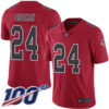 Nike Falcons #24 Devonta Freeman Red Men’s Stitched NFL Limited Rush 100th Season Jersey