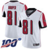 Nike Falcons #81 Austin Hooper White Men’s Stitched NFL 100th Season Vapor Limited Jersey