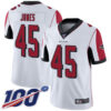 Nike Falcons #45 Deion Jones White Men’s Stitched NFL 100th Season Vapor Limited Jersey