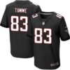 Men’s Atlanta Falcons #83 Jacob Tamme Black Alternate NFL Nike Elite Jersey