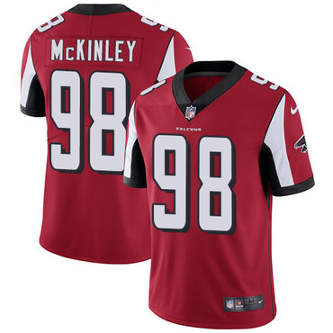 Nike Atlanta Falcons #98 Takkarist McKinley Red Team Color Men’s Stitched NFL Vapor Untouchable Limited Jersey