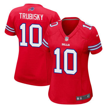Buffalo Bills #10 Mitch Trubisky Team Alternate Jersey – Red