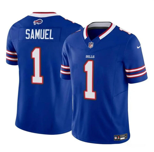 Buffalo Bills #1 Curtis Samuel Blue 2024 FUSE Vapor Untouchable Limited Stitched Jersey