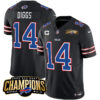 Buffalo Bills #14 Stefon Diggs Black 2023 FUSE AFC East Champions With 3-Star C Jersey