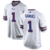 Buffalo Bills #1 Curtis Samuel Nike White Away Vapor Limited Jersey