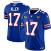 Buffalo Bills #17 Josh Allen Blue 2023 FUSE With 4-Star C Ptach And John Madden Patch Jersey