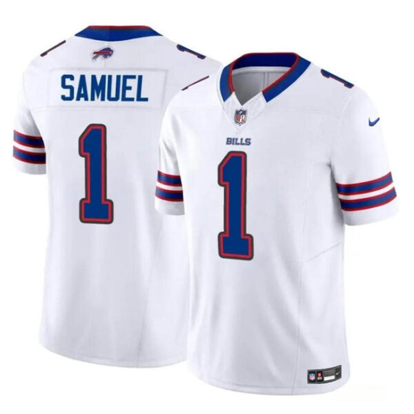 Buffalo Bills #1 Curtis Samuel White 2024 FUSE Vapor Untouchable Limited Jersey