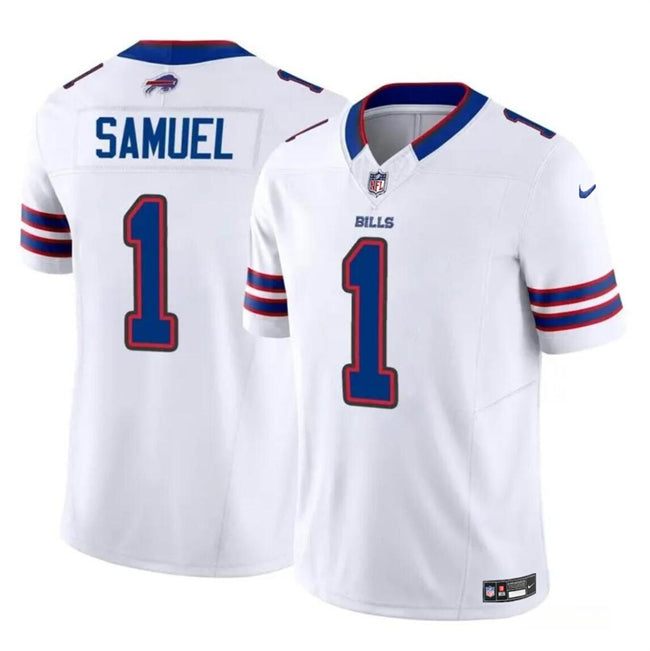 Buffalo Bills #1 Curtis Samuel White 2024 FUSE Vapor Untouchable Limited Jersey