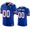 Buffalo Bills Active Player Custom Blue 2023 FUSE With John Madden Patch Vapor Jersey