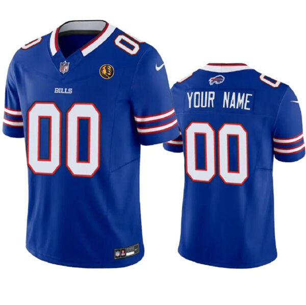 Buffalo Bills Active Player Custom Blue 2023 FUSE With John Madden Patch Vapor Jersey