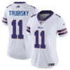 Buffalo Bills #11 Mitch Trubisky White Vapor Stitched Football Jerseyrun Small