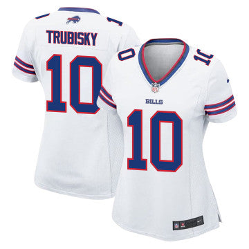 Buffalo Bills #10 Mitch Trubisky Team Alternate Jersey – White