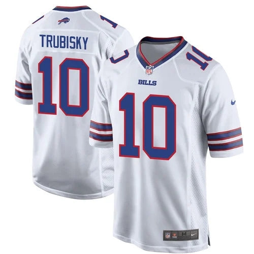 Buffalo Bills #10 Mitch Trubisky Team Alternate Men Jersey – White 2