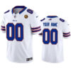 Buffalo Bills Active Player Custom White 2023 FUSE With John Madden Patch Vapor Jersey