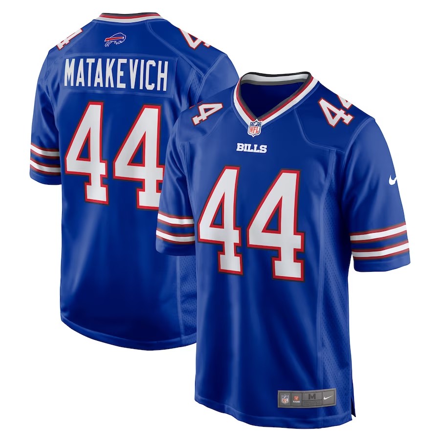 Buffalo Bills #44 Tyler Matakevich Game Jersey – Royal