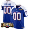 Buffalo Bills Active Player Custom Blue White 2023 FUSE AFC East Champions Jersey