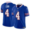Buffalo Bills #4 James Cook Blue 2023 FUSE Vapor Untouchable Limited Stitched Football Jersey