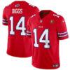 Buffalo Bills #14 Stefon Diggs Red 2023 FUSE With John Madden Patch Vapor Jersey