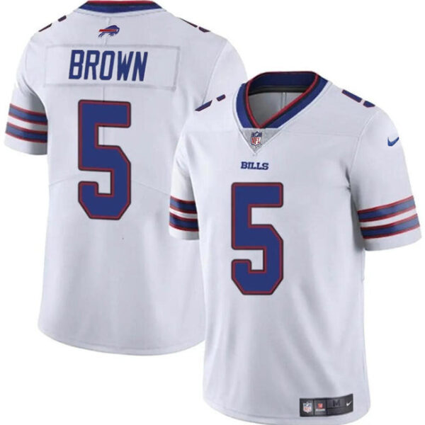 Buffalo Bills #5 Anthony Brown White 2024 Vapor Untouchable Limited Jersey