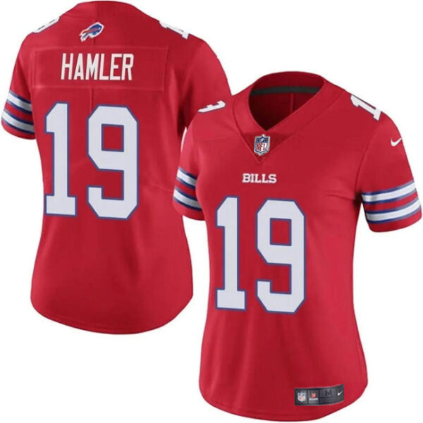Buffalo Bills #19 KJ Hamler Red Vapor Stitched Football Jersey