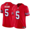 Buffalo Bills #5 Anthony Brown Red 2024 FUSE Vapor Untouchable Jersey