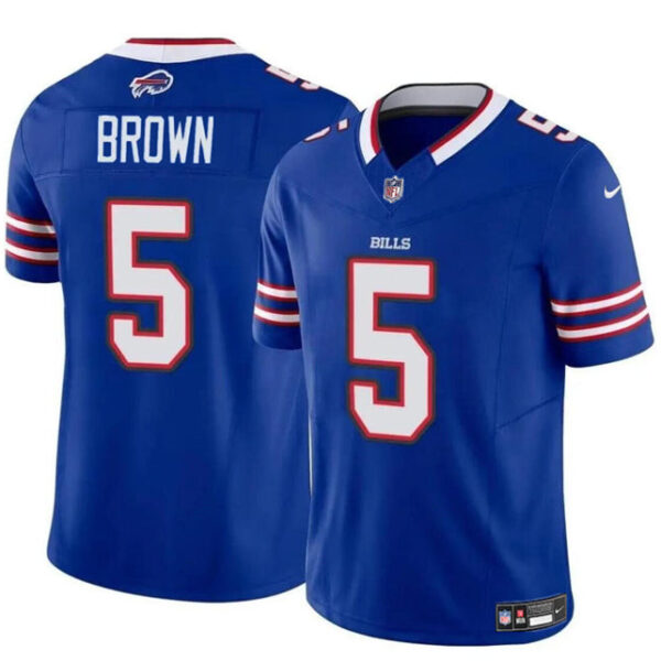 Buffalo Bills #5 Anthony Brown Blue 2024 FUSE Vapor Untouchable Jersey