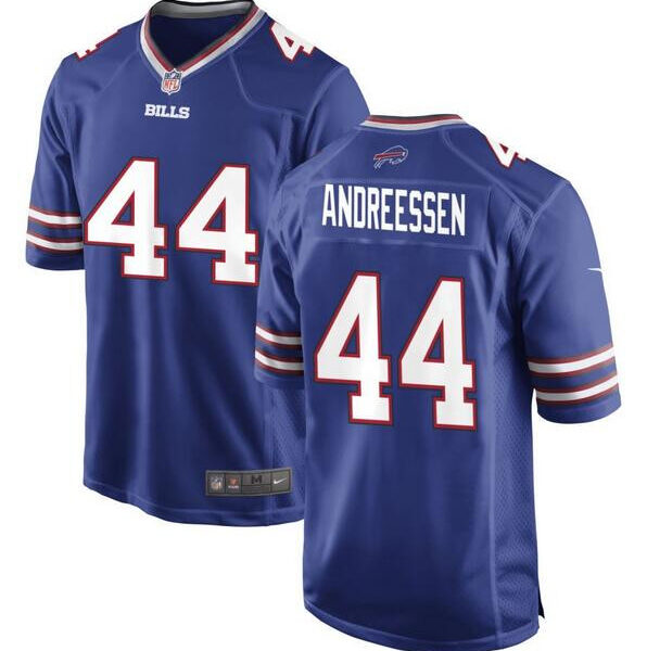 Buffalo Bills #44 Joe Andreessen Blue 2024 Stitched Game Jersey