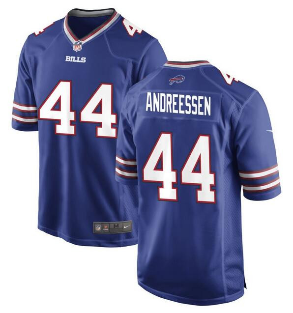 Buffalo Bills #44 Joe Andreessen Blue 2024 Stitched Game Jersey