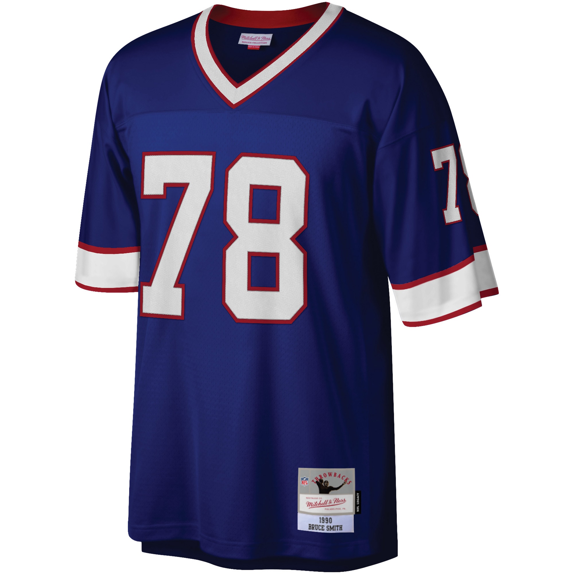 Bruce Smith Buffalo Bills Mitchell Ness Legacy Replica Jersey Royal - Image 2