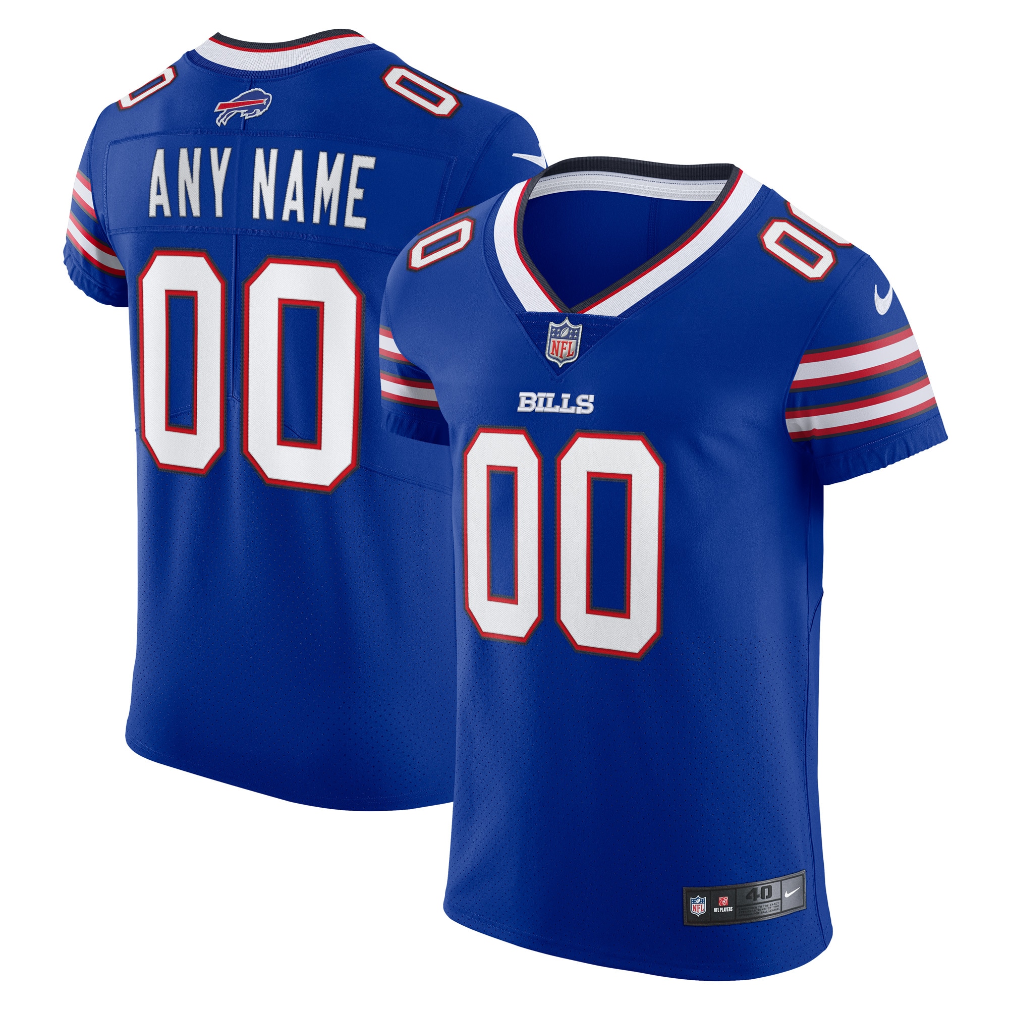 Buffalo Bills Nike Vapor Elite Custom Jersey Royal