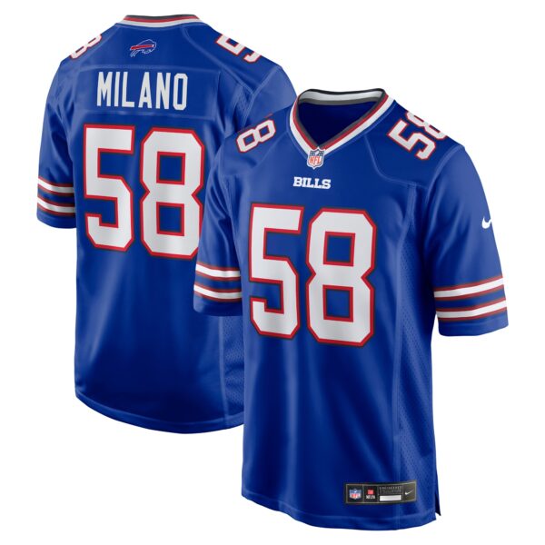 Matt Milano Buffalo Bills Nike Game Player Jersey Royal