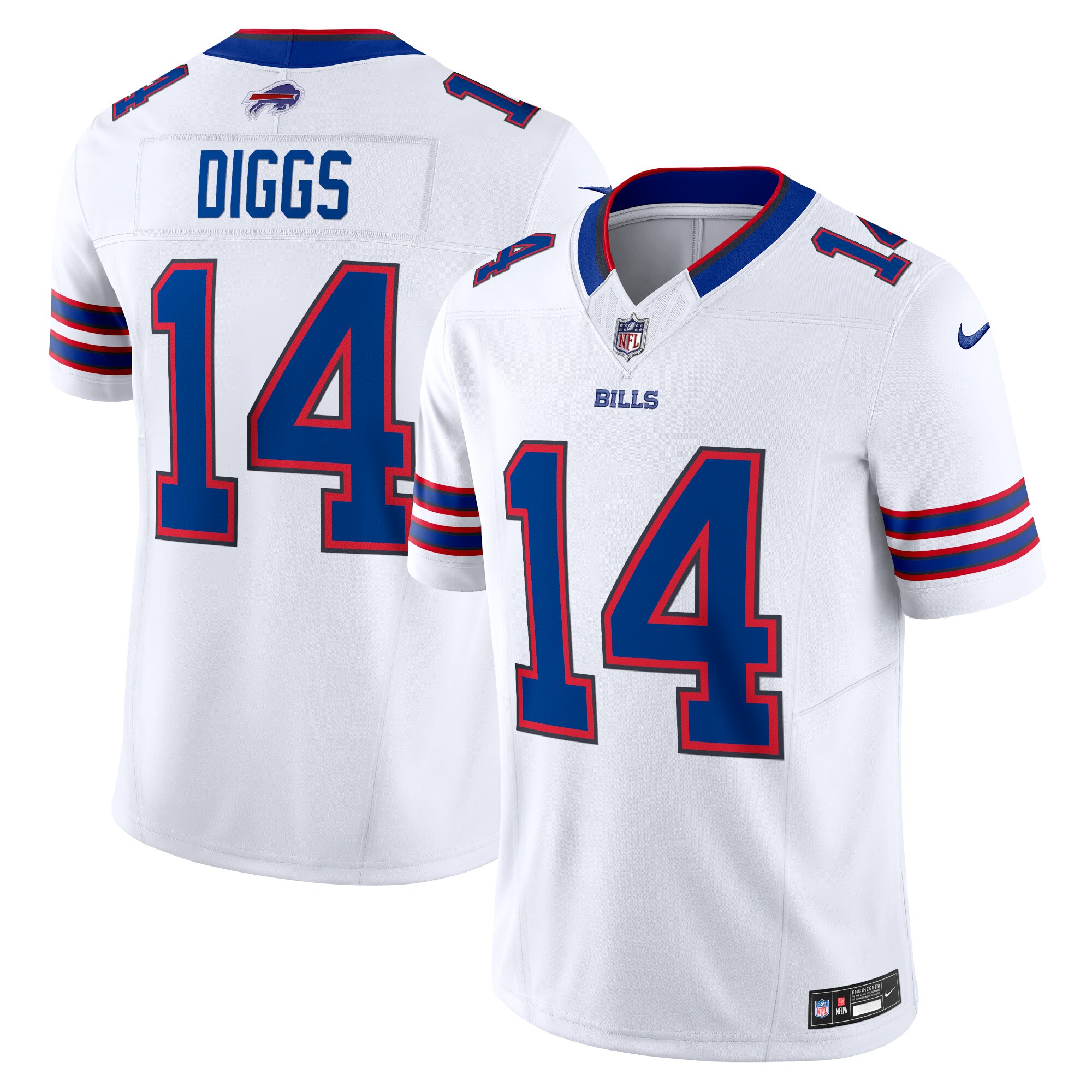 Stefon Diggs Buffalo Bills Nike Vapor FUSE Limited Jersey White