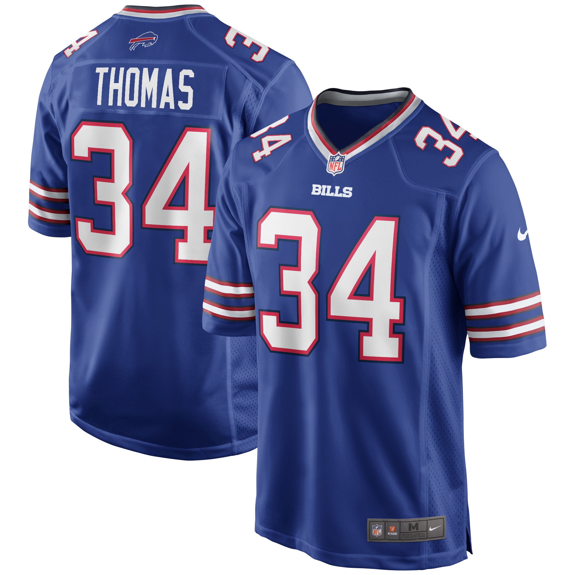 Thurman Thomas Buffalo Bills Nike Game Retired Player Jersey Royal