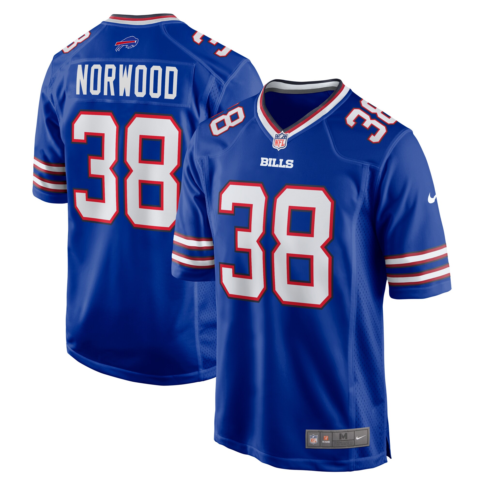 Tre Norwood Buffalo Bills Nike Team Game Jersey Royal