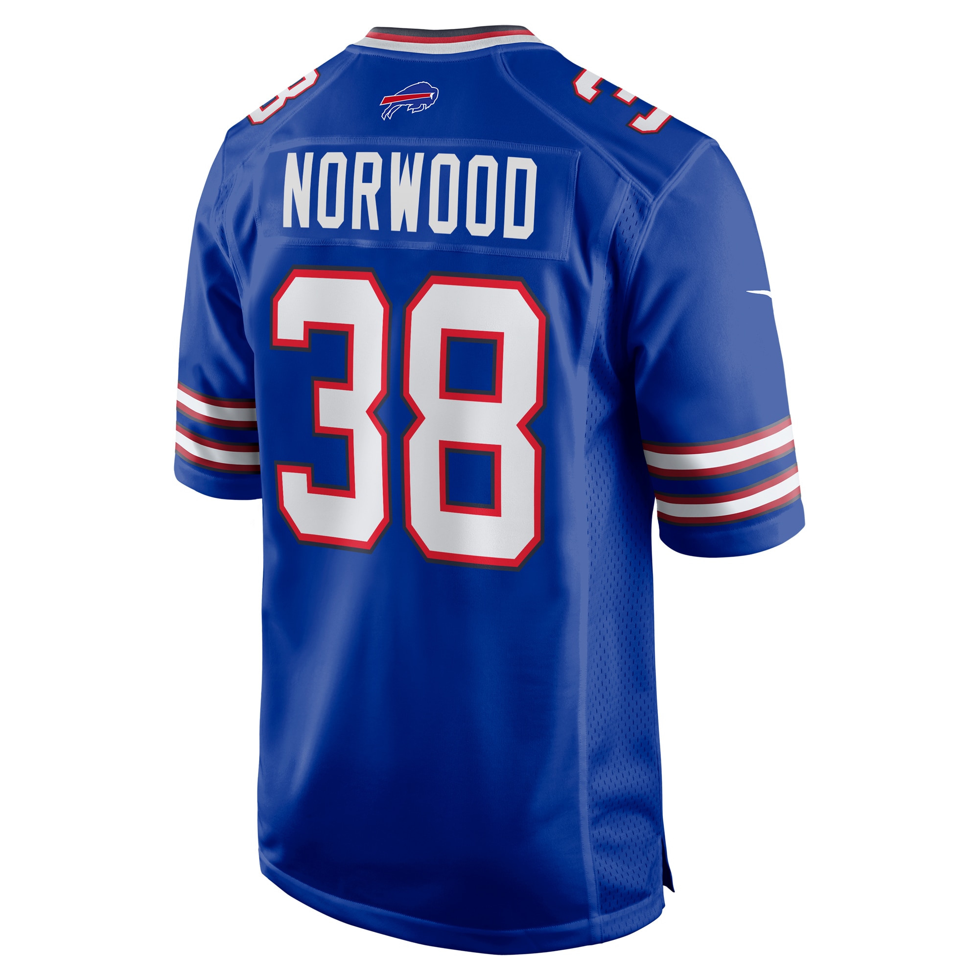 Tre Norwood Buffalo Bills Nike Team Game Jersey Royal - Image 3