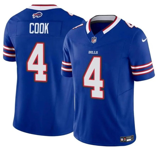 Buffalo Bills #4 James Cook Blue 2023 FUSE Vapor Untouchable Limited Stitched Jersey