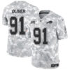 Buffalo Bills #91 Ed Oliver 2024 FUSE Arctic Camo Salute To Service Limited Football Stitched Jersey