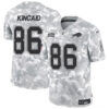 Buffalo Bills #86 Dalton Kincaid 2024 FUSE Arctic Camo Salute To Service Limited Football Stitched Jersey
