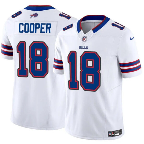 Buffalo Bills #18 Amari Cooper White 2024 FUSE Vapor Untouchable Limited Stitched Football Jersey