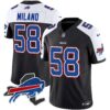Men’s Bills New York Patch Vapor Limited Jersey – All Stitched – Black Alternate – Matt Milano