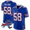 Men’s Bills New York Patch Vapor Limited Jersey – All Stitched – Royal – Matt Milano