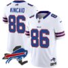 Men’s Bills New York Patch Vapor Limited Jersey – All Stitched – White – Dalton Kincaid