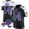Men’s Bills New York Patch Vapor Limited Jersey – All Stitched – Black Alternate – Stefon Diggs